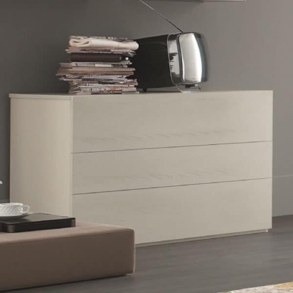 Way - Comò cassettone moderno 3 cassetti L 122 cm MARONESE ACF