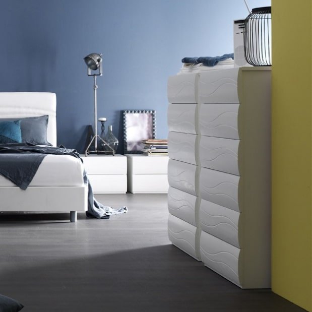 Settimanale Moderno 6 Cassetti City Maronese ACF - Design Italiano