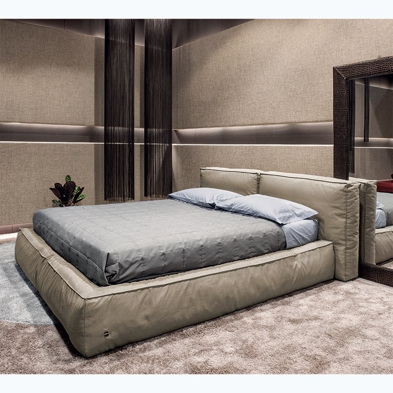Boss - Letto Matrimoniale Imbottito Design Moderno