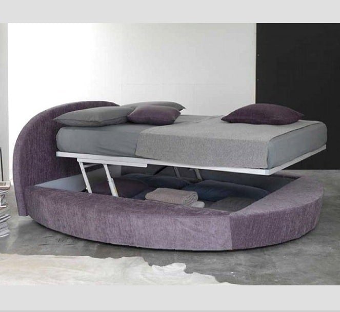 Gio: Letto Matrimoniale Rotondo Design Moderno | Made in Italy