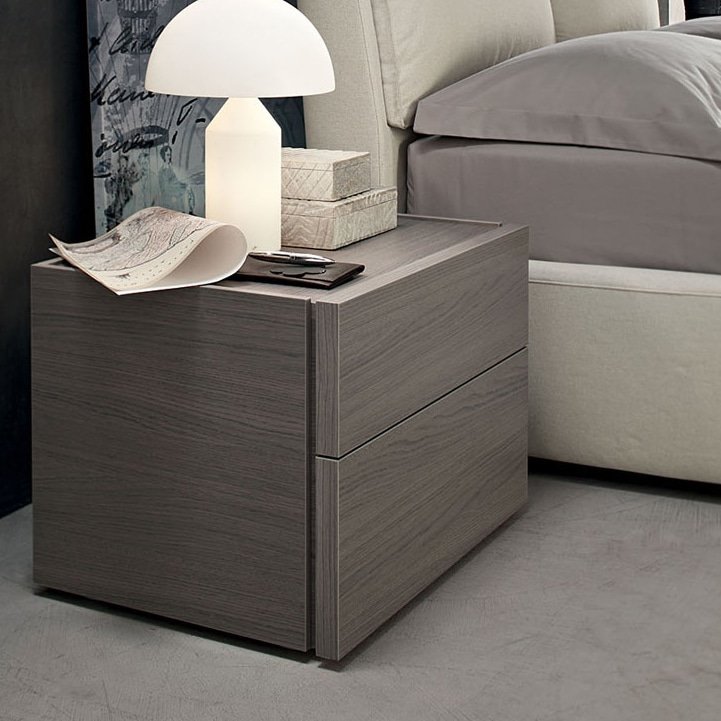 Comodino Moderno 2 Cassetti Eden Maronese ACF - Design Italiano