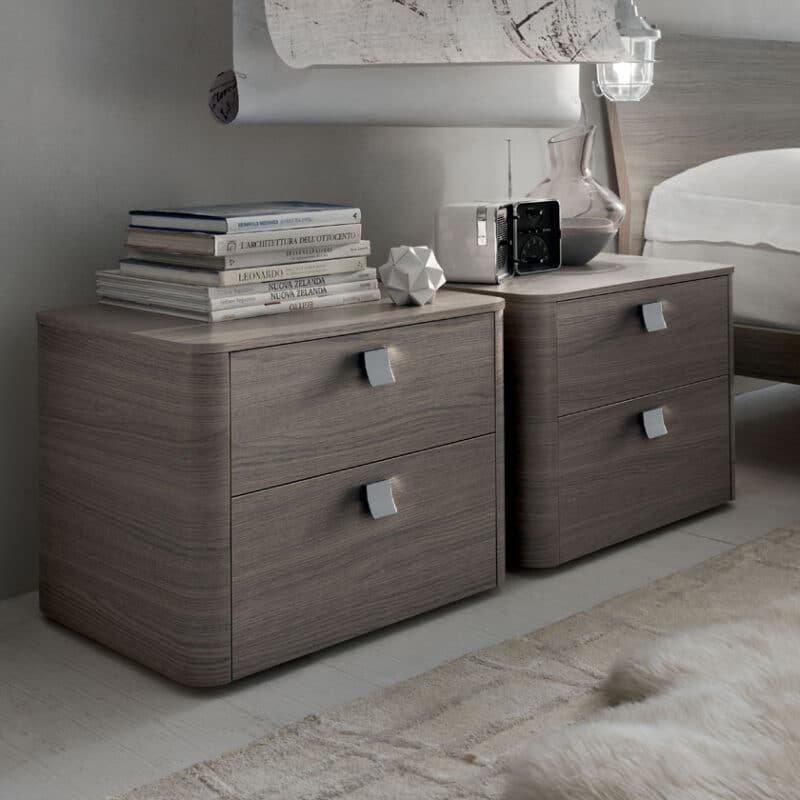 Comodino Moderno Mono Maronese ACF - 2 Cassetti Design