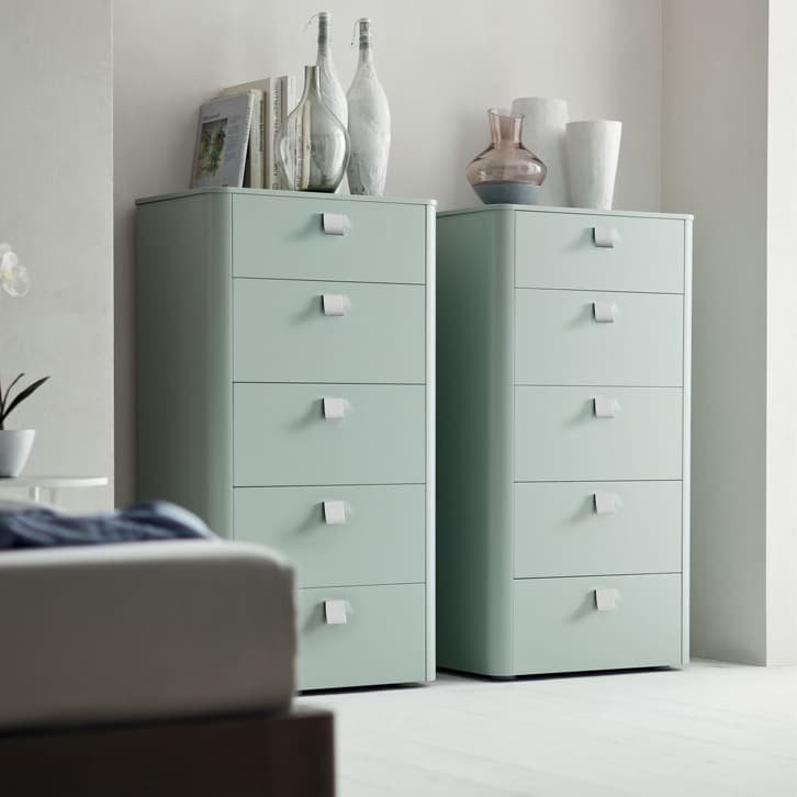 Settimanale Moderno 5 Cassetti Mono Maronese ACF - Design Italiano