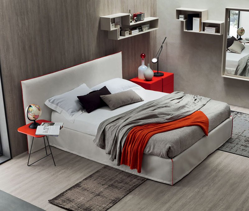 Letto Matrimoniale Imbottito Relax Maronese ACF - Design Italiano