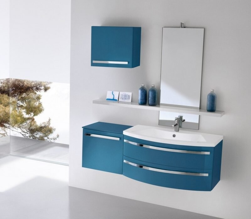 Mobile Bagno Curvo Compab CH 11 - Design Elegante Made in Italy