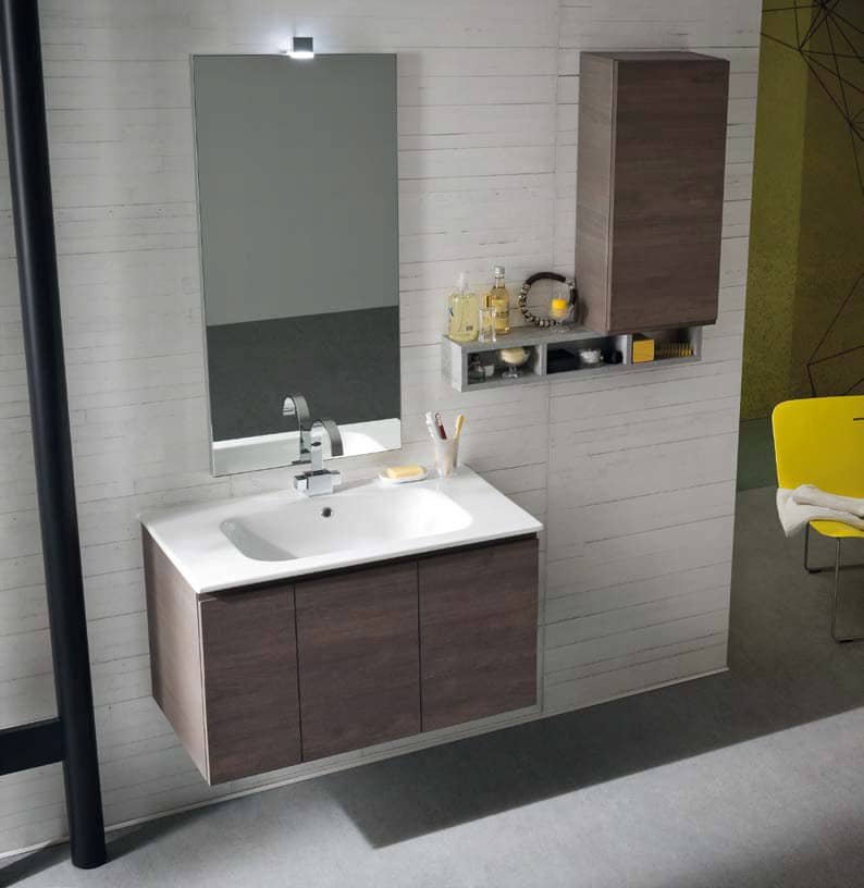 CL031 - Mobile arredo bagno design L.95,5 cm personalizzabile COMPAB