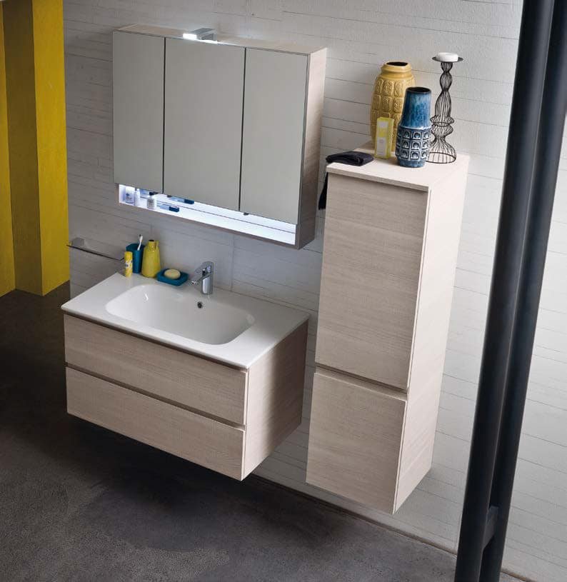 COMPAB CL017 Mobile bagno arredo design L.86,5 cm personalizzabile