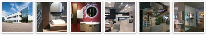 Mobile bagno design curvo - showroom Interno77