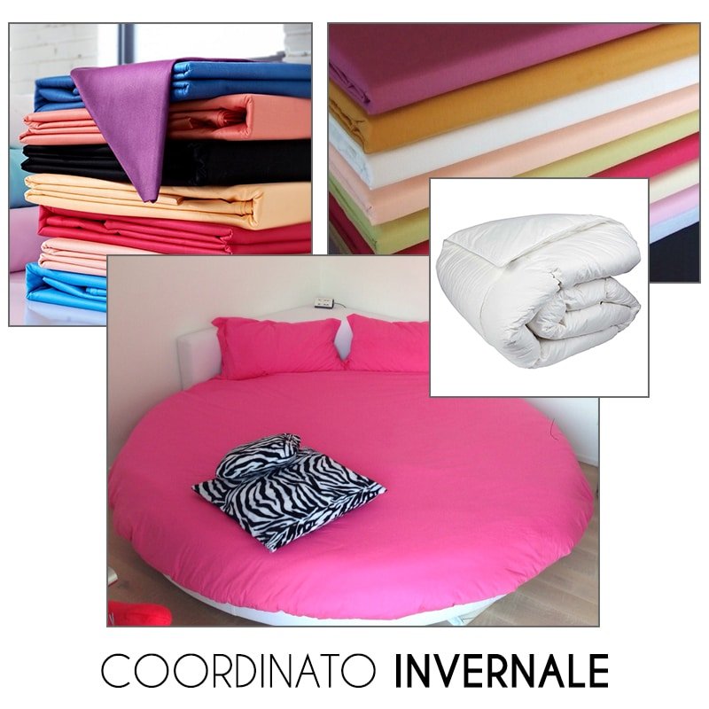 Coordinato Letto Tondo Invernale - Lenzuola e Piumone Premium