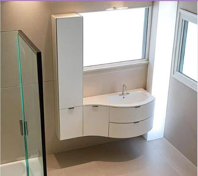 Mobile Bagno Curvo Design B201 Compab - Arredo Moderno Personalizzabil