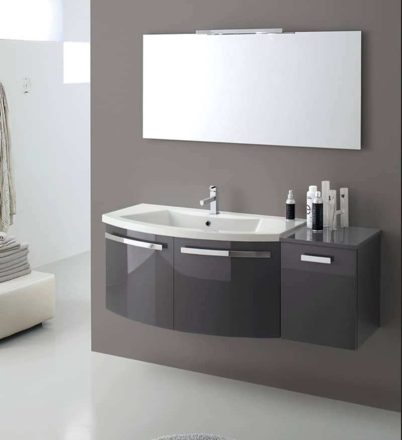 Mobile Bagno Curvo Arcom LY06 - Design Moderno Italiano
