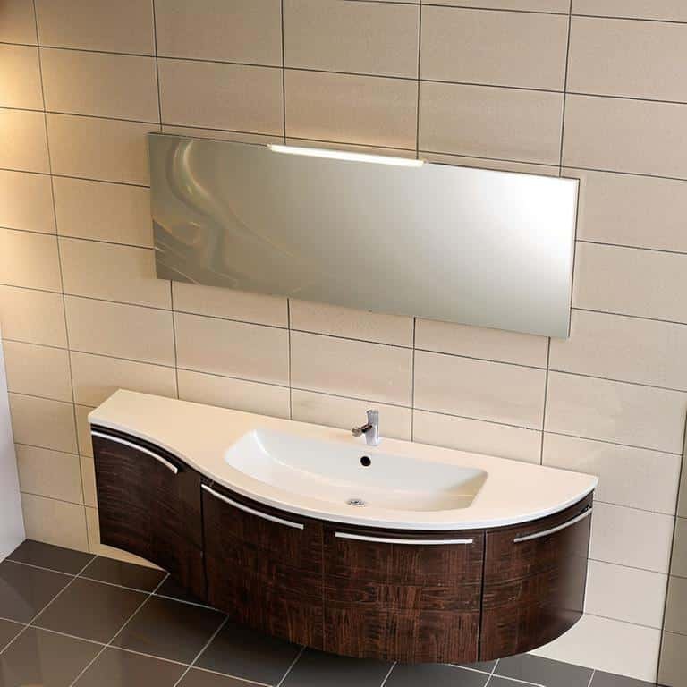 Mobile Bagno Curvo Design ELY W902 ARCOM - Salvaspazio Moderno