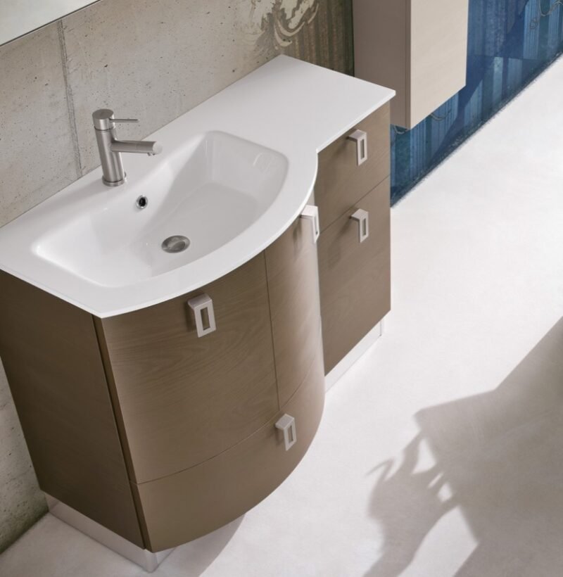 Mobile Bagno Curvo COMPAB CN9 - Design Moderno e Funzionale