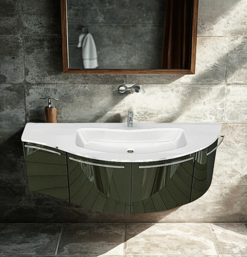 Mobile Bagno Curvo Design ELY W903 ARCOM - Made in Italy