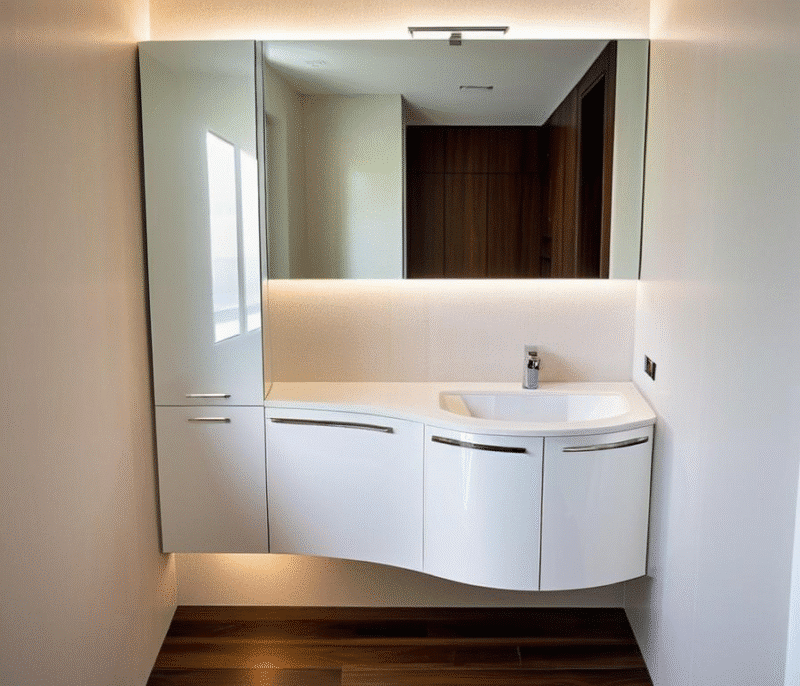 Mobile Bagno Curvo Arcom ELY W705 - Design Moderno