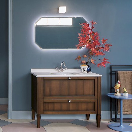 Diamante DM14 - Mobile luxury arredo bagno L 110 x P 51,5 cm personalizzabile COMPAB