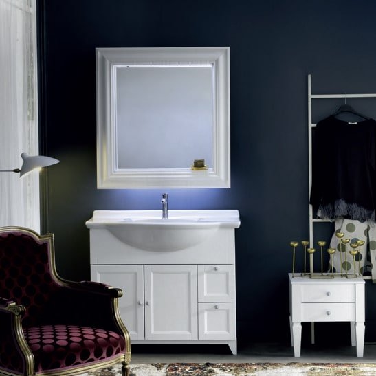 Diamante DM13 - Mobile luxury arredo bagno L 47+100,1 x P 38/52 cm personalizzabile COMPAB