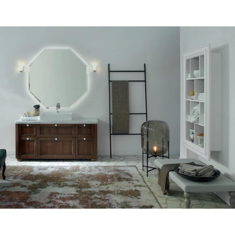 Diamante DM21 - Mobile luxury arredo bagno L 155 x P 51,5 cm personalizzabile COMPAB