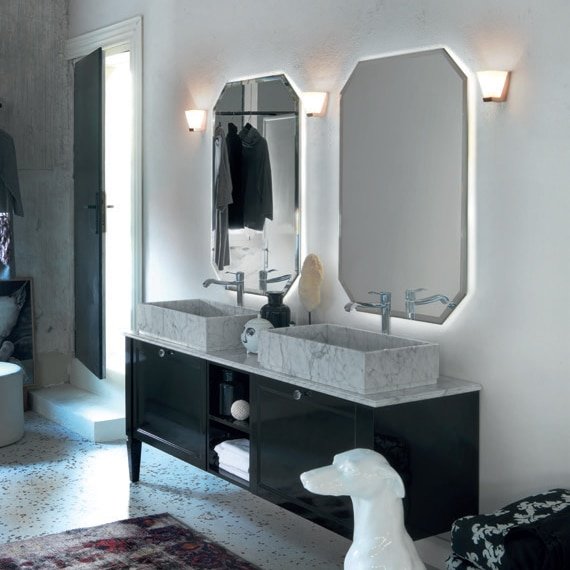 Diamante DM25 - Mobile luxury arredo bagno L 190 x P 51,5 cm personalizzabile COMPAB
