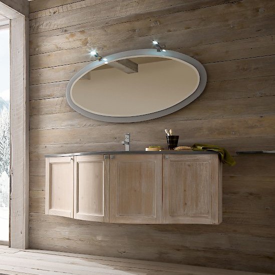 Diamante DM5 - Mobile luxury arredo bagno L 142 x P 21,8/51 cm personalizzabile COMPAB
