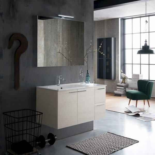 B201 Life B201 68 - Mobile arredo bagno design L 95,5 x P 51,5 cm personalizzabile COMPAB