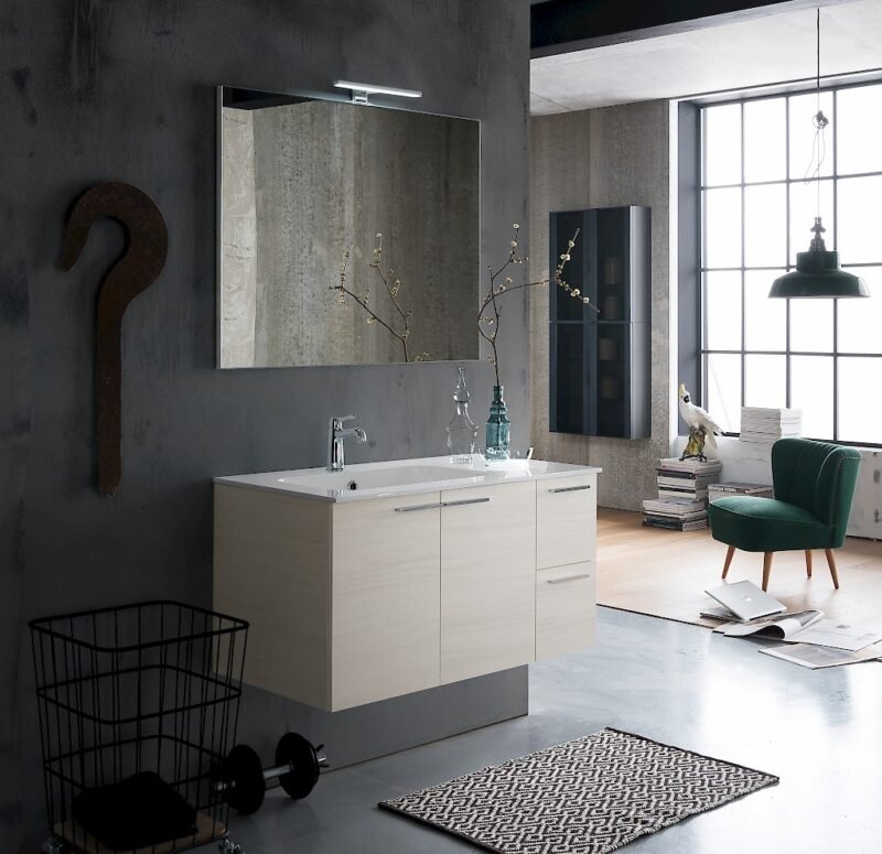Compab B201 68 Life - Mobile arredo bagno design L 95,5 x P 51,5 cm