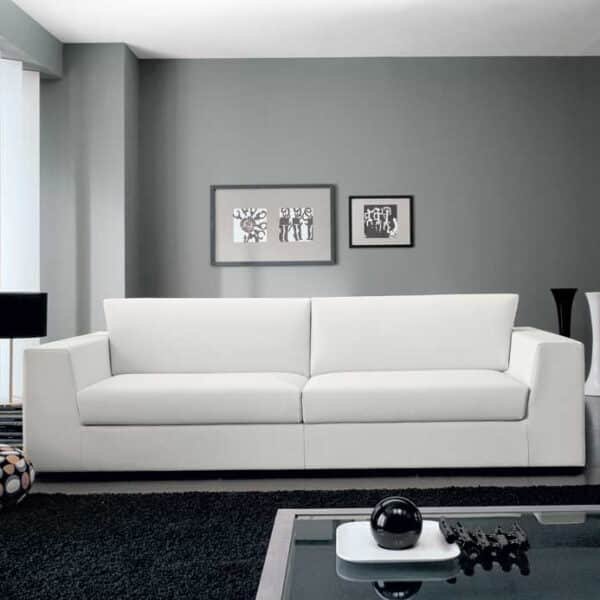 Sirio - Divano design moderno in tessuto o ecopelle