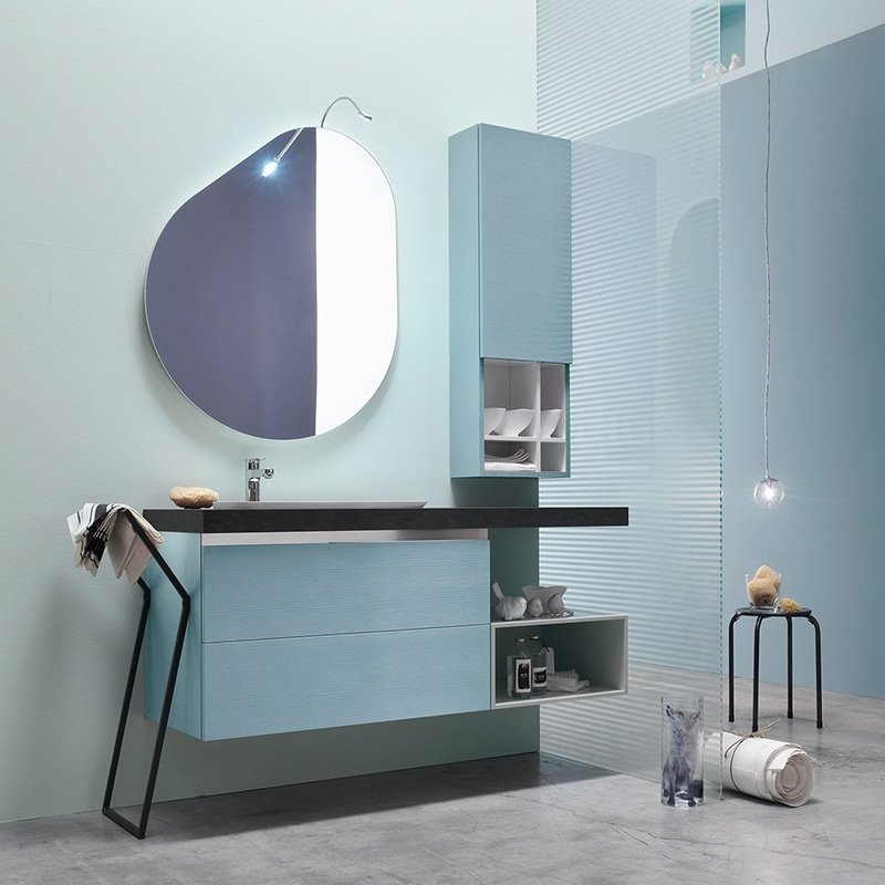 EGO 47 - Mobile arredo bagno L 135 x P 51 cm personalizzabile ARCOM
