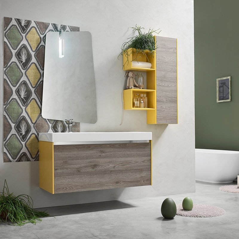 Arcom EGO 50 - Mobile arredo bagno L 120 x P 51 cm personalizzabile