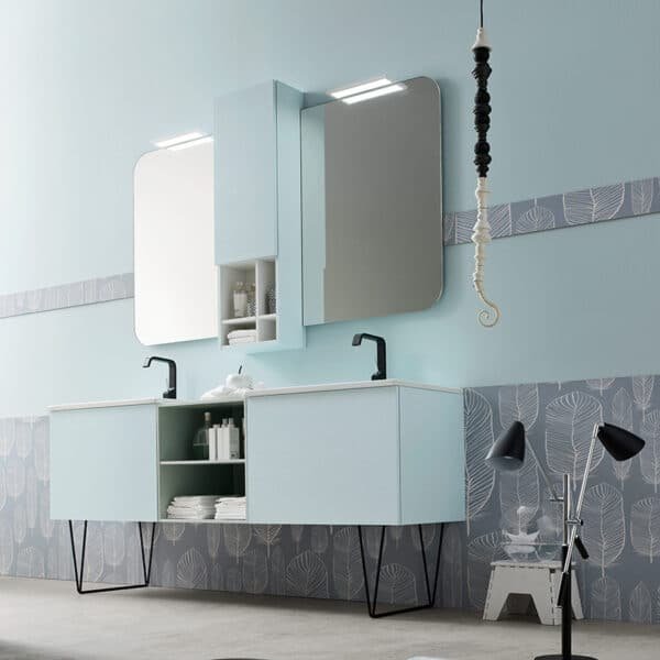 ELY 59 - Mobile arredo bagno L 190 x P 51 cm personalizzabile ARCOM