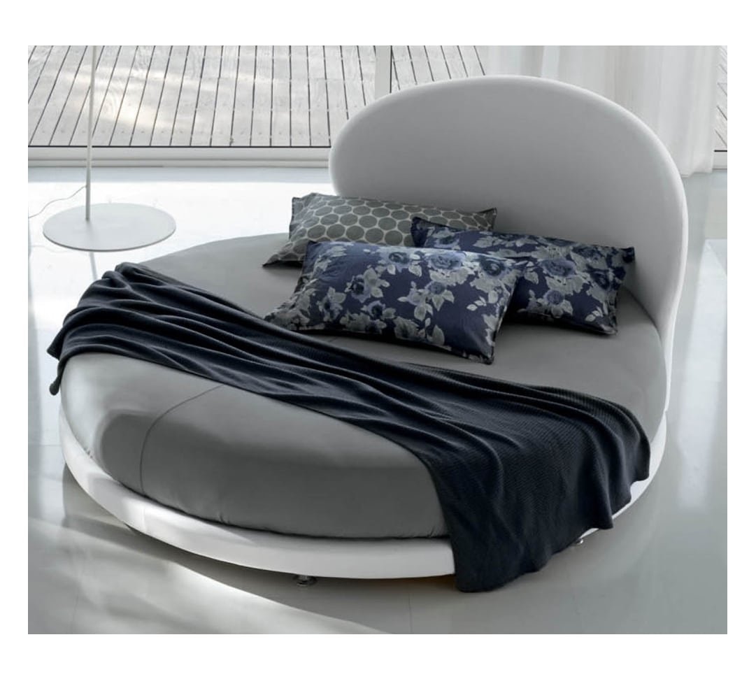 Letto rotondo Kaleido design conchiglia Rigo Salotti