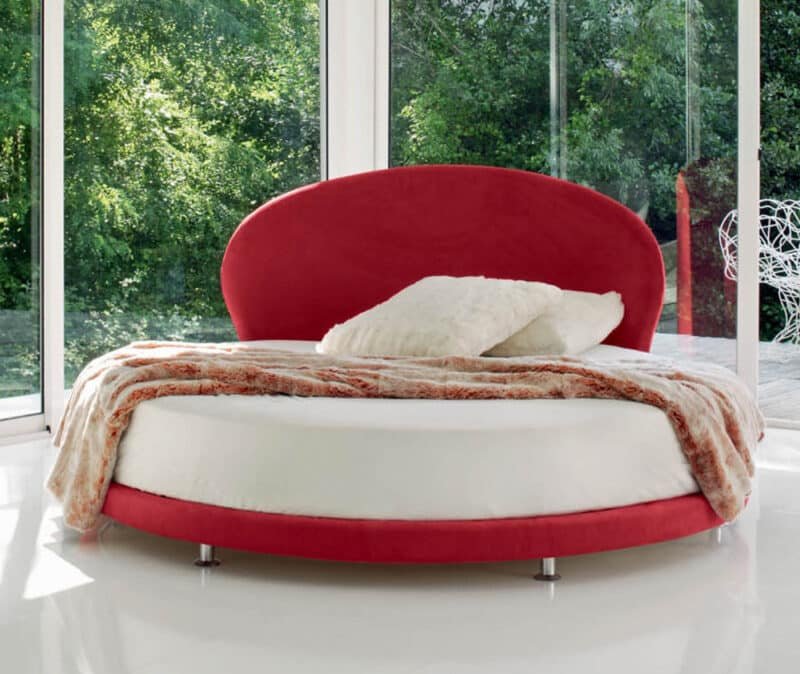 Letto Rotondo Design a Conchiglia Kaleido - Moderno Made in Italy