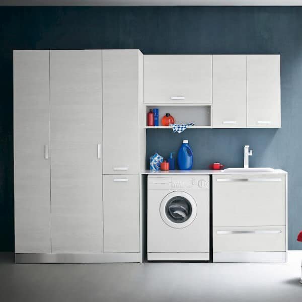 L03 - Mobile lavanderia L 262 x P 63/20,8 cm personalizzabile COMPAB