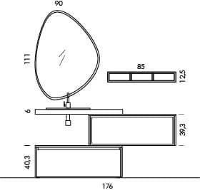 Mobile Bagno Lusso 176 Cm