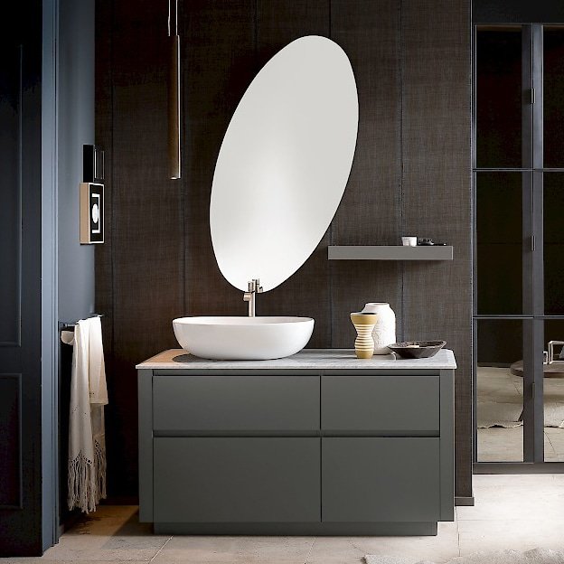 Ink NK31A - Mobile luxury arredo bagno L 132,4 x P 51,5 cm personalizzabile COMPAB