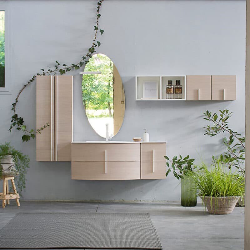 K25 31 - Mobile luxury arredo bagno L 50+131+140 x P 51/38/20,8 cm personalizzabile COMPAB