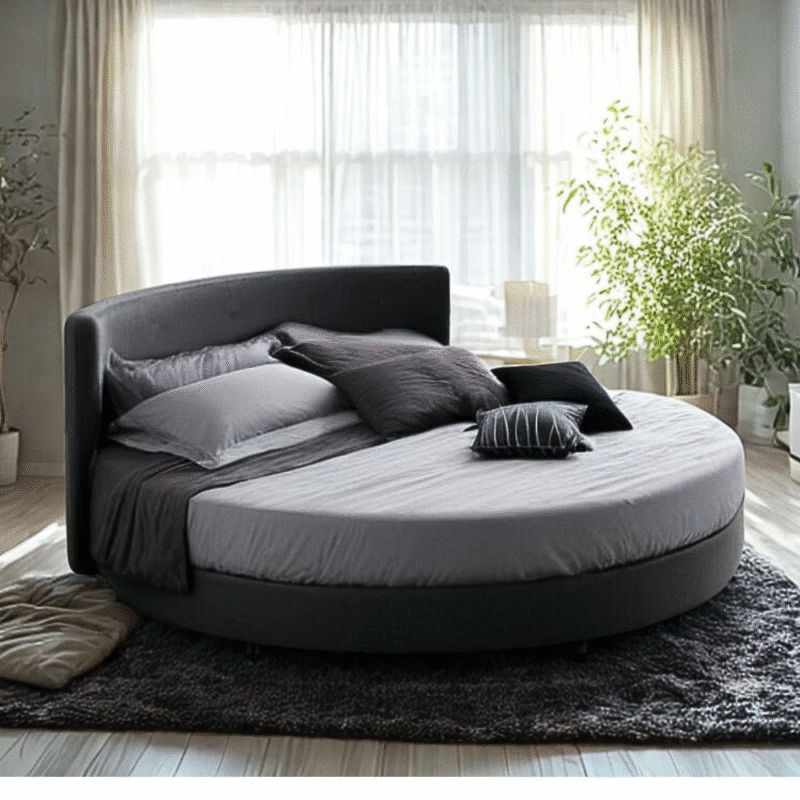 Queen Letto Rotondo Girevole - Materasso Tondo 220 incluso