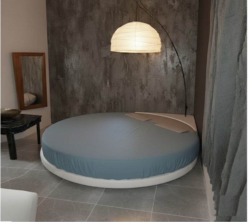 Letto Rotondo Corner con Materasso - Design Moderno