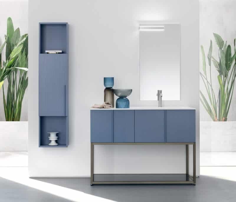 BD013 - Mobile arredo bagno design L.120.5 cm personalizzabile COMPAB