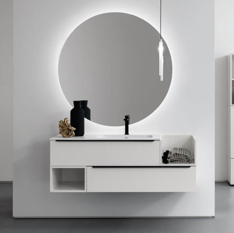 BD029 - Mobile arredo bagno L.141x51.5 cm personalizzabile COMPAB