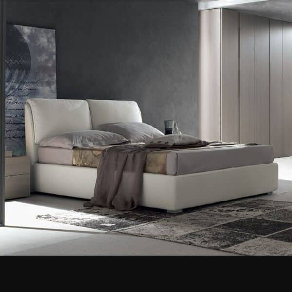 Letto Matrimoniale Design Ester Maronese - vista frontale, moderno, funzionale, camera da letto