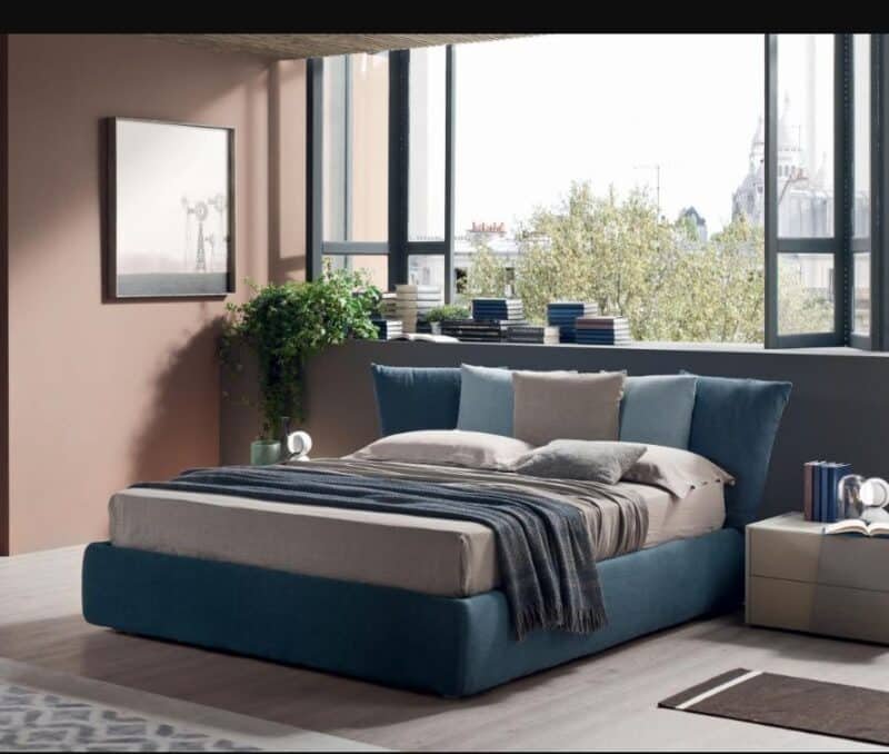 Letto Matrimoniale Ninfea Maronese - Design Moderno Italiano