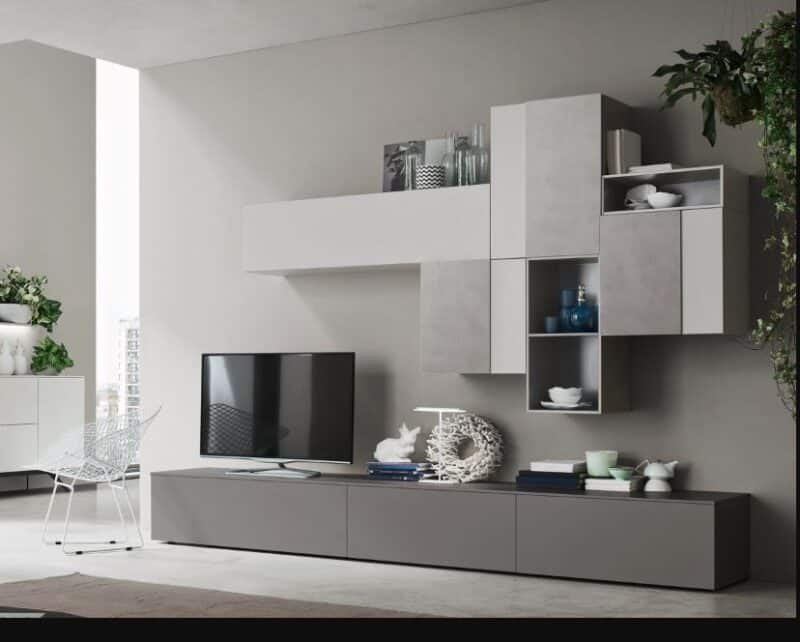 Seta SU2212 - Mobile soggiorno moderno componibile L 299,4 cm MARONESE ACF