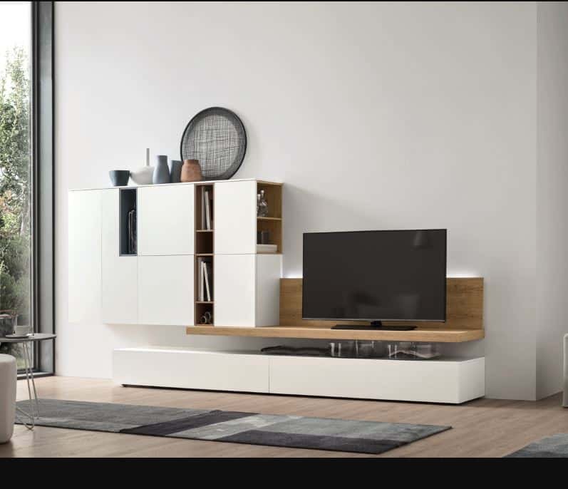 MARONESE Seta SU2104 - Mobile soggiorno moderno componibile L 334,6 cm ACF