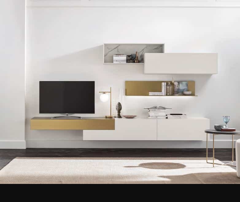 MARONESE Seta SU2200 - Mobile soggiorno moderno componibile L 317 cm  ACF