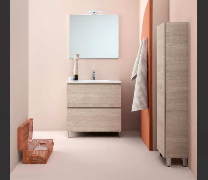 UP002- Mobile arredo bagno design a terra L.86 cm personalizzabile COMPAB
