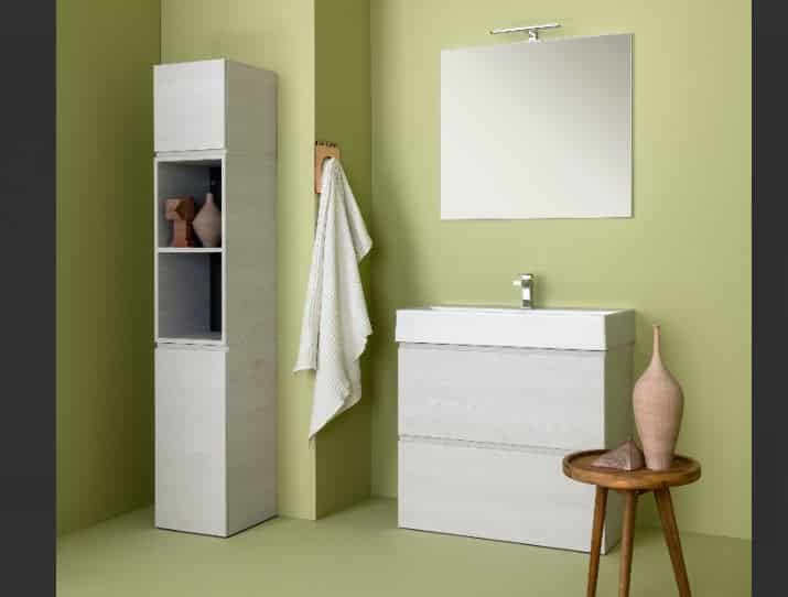 UP010 - Mobile arredo bagno design a terra L.86 cm personalizzabile COMPAB