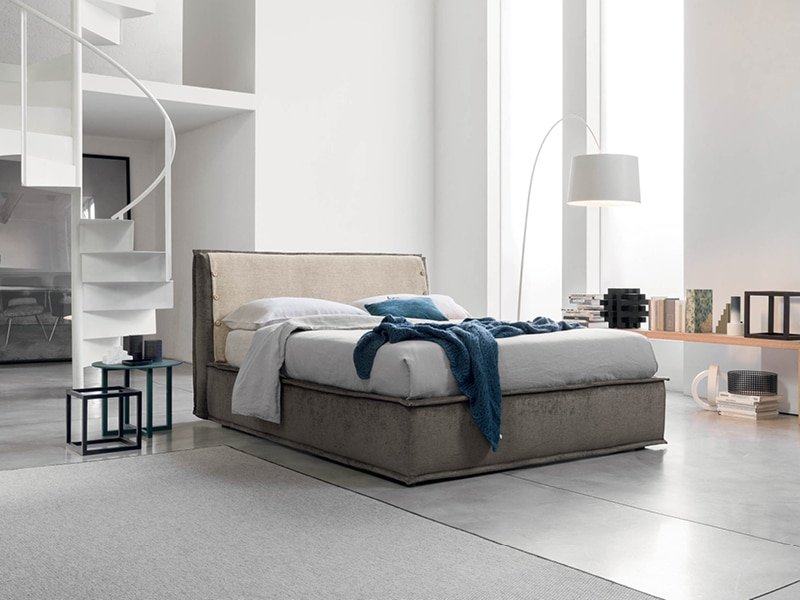 Letto Matrimoniale Imbottito Boston - RigoSalotti Design Moderno