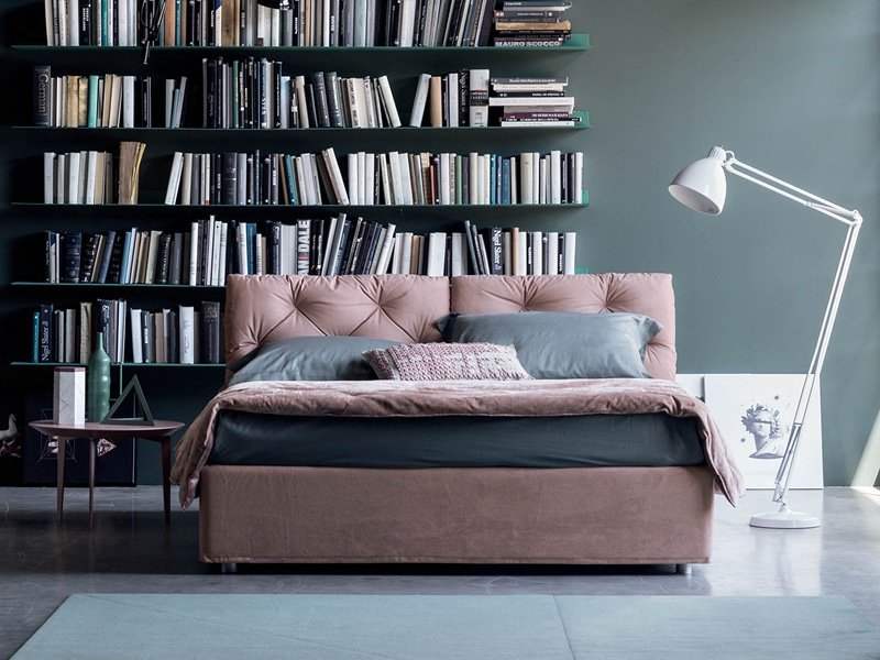 Letto Matrimoniale Testiera Trapuntata Flock RigoSalotti - Design Ital