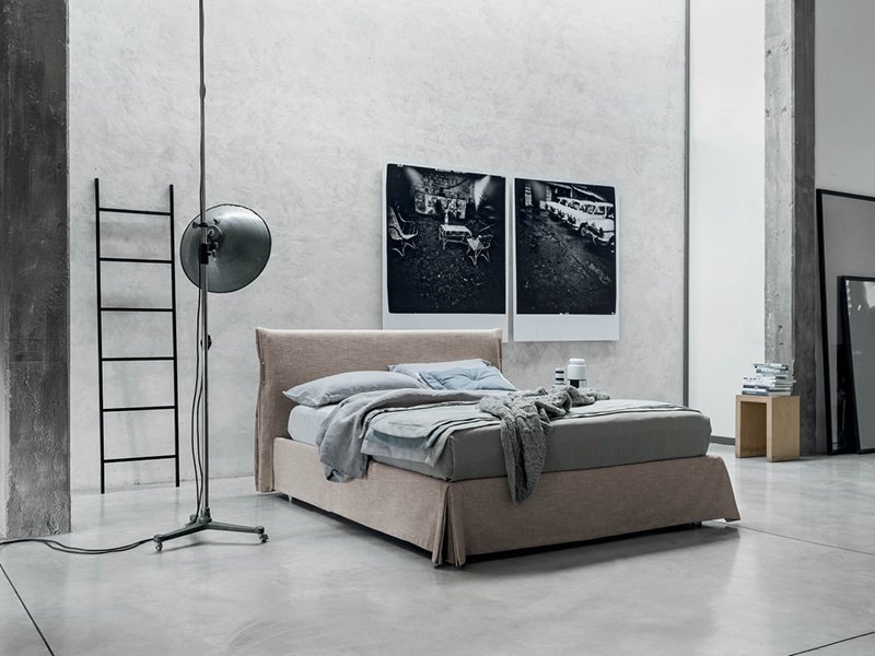 Rigo Salotti Sajo - Letto Matrimoniale Moderno Imbottito Design